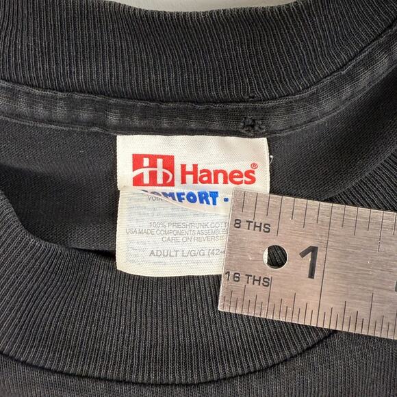 Vintage Jason Leffler #18 Nascar Racing Motorsports Black Shirt Size Large - Picture 7 of 7